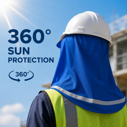 4-Pack Cooling Sun Protection Helmet Cap- 360° Head & Neck Coverage for Work & Outdoor Adventures