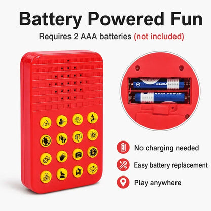 🎁16-Sound Portable Prank Noise Maker with Adjustable Volume