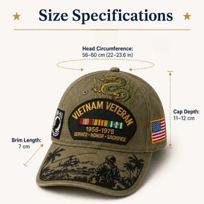 🔥🔥🔥Letzte Tag Promo: 49% RABATT 🎖️ - Vietnam Veteran Tribut Kappe