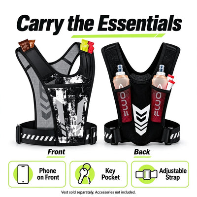 🎁Hands-Free Reflective Running Vest with Multi-Pocket Storage
