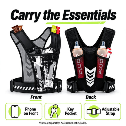 🎁Hands-Free Reflective Running Vest with Multi-Pocket Storage