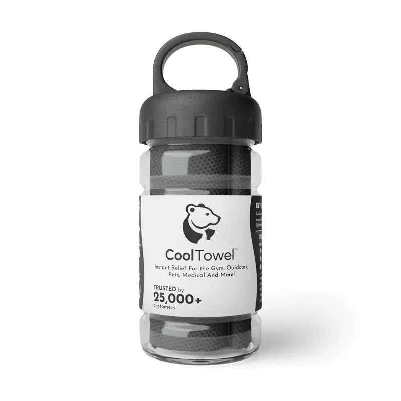 CoolTowel Bottle – Portable Reusable Cooling Towel with Travel Bottle