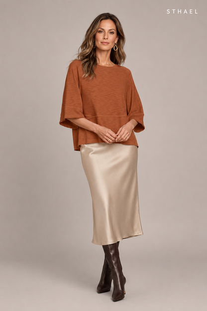 Women's Batwing Oversized T-Shirt – Loose Fit Casual Top