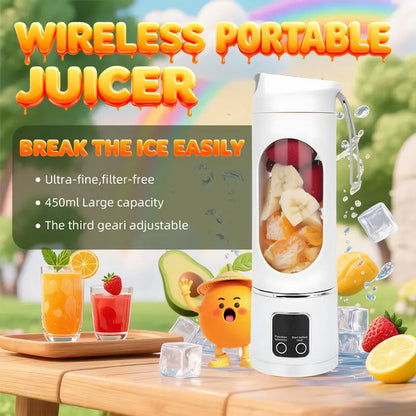 🥤 Ultimate Portable Blender – USB Rechargeable Mini Juicer Cup for Smoothies, Protein Shakes, Baby Food & Travel 🍓⚡