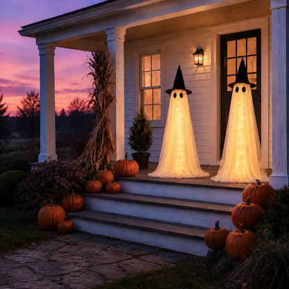 4FT Lighted Halloween Ghost Yard Decorations