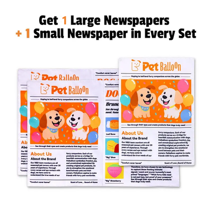 Durable Crinkle Newspaper Dog Toy Set – 2PCS Interactive Chew Toy for Dogs