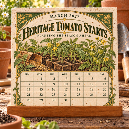 🎉🌻 2027 The Heirloom Garden Plantable Seed Calendar