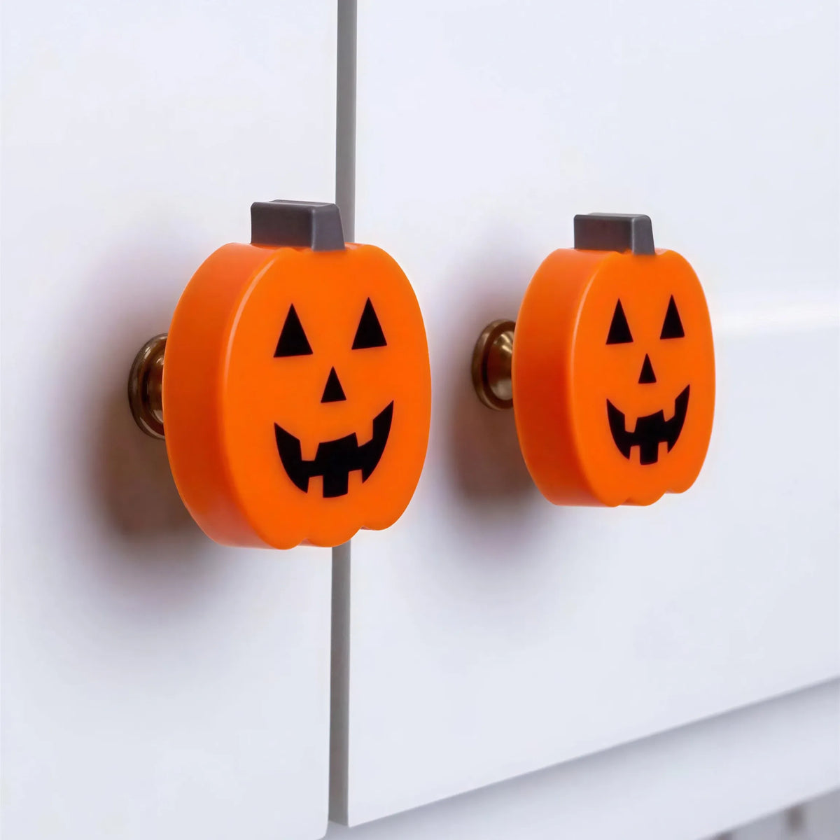 10Pcs Pumpkin Cabinet Knob Covers — Instant Halloween Decor