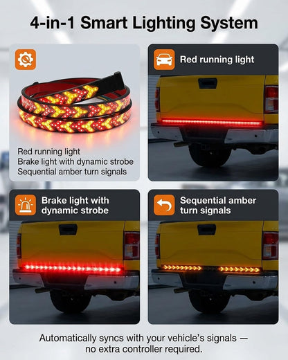 🔥Hot Sale！💡🚗60-Inch LED Tailgate Light Bar Strip