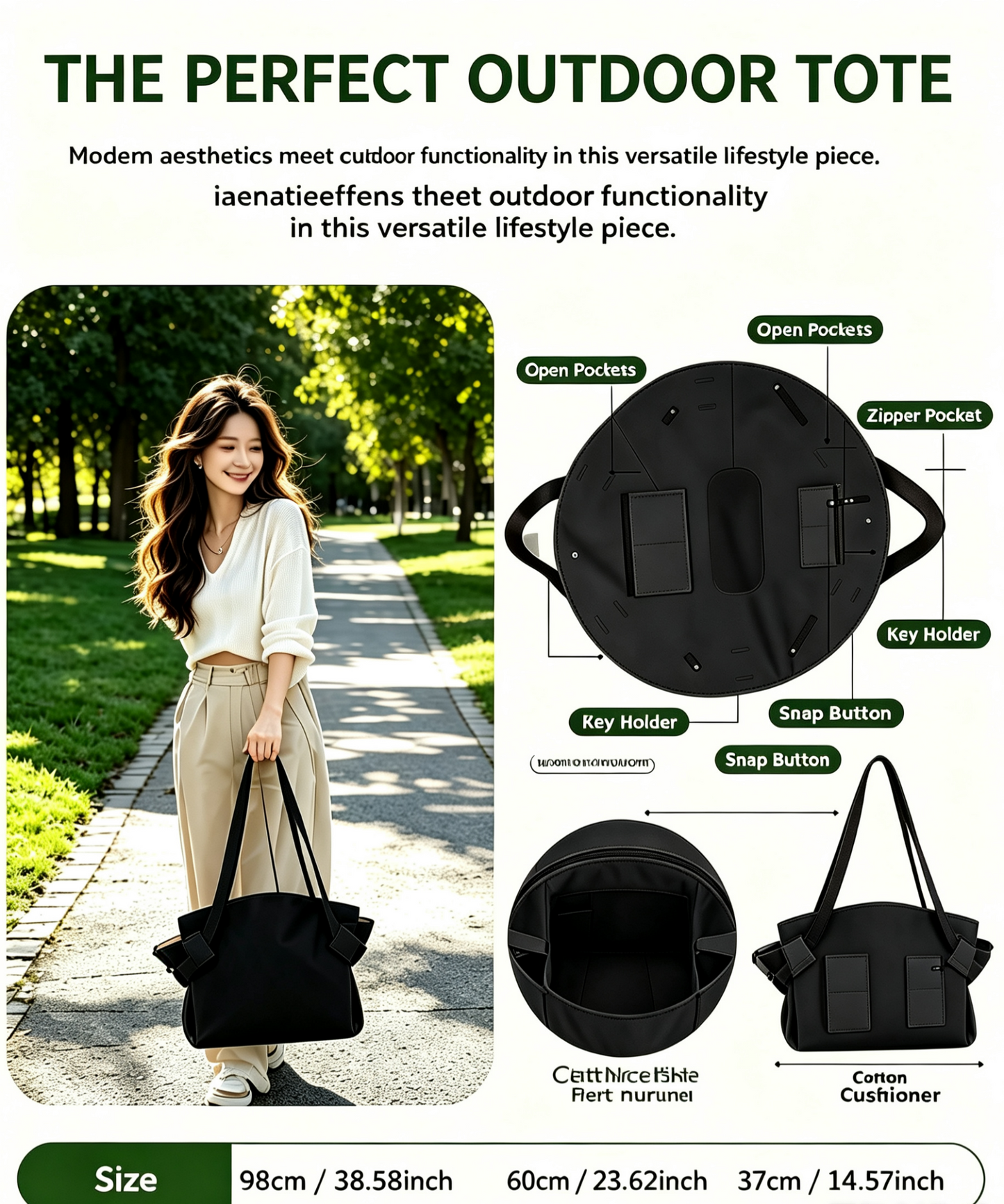 Tote Foldable Travel Camp Bag, Foldable Shopping Bag