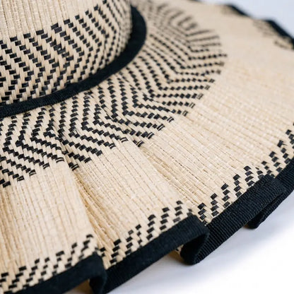 Women’s Foldable Straw Sun Hat 👒☀️ | UPF 50+ Wide Brim Ponytail Beach Visor