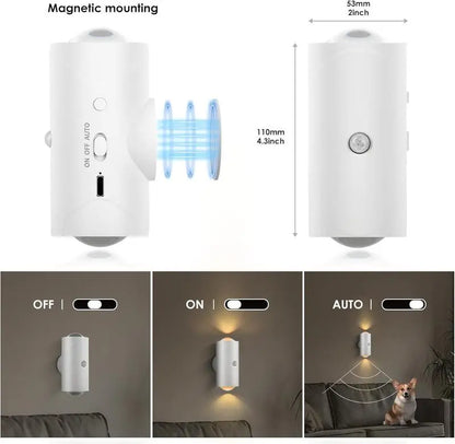 Smart Rechargeable Motion Sensor Night Light – RGB Ambient Wall Lamp