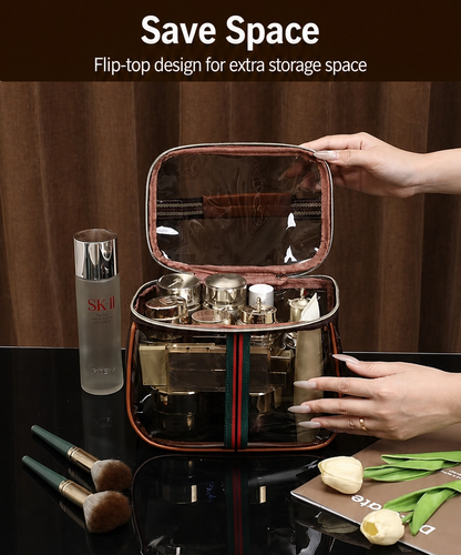 Retro Vintage Large Capacity Vanity Bag