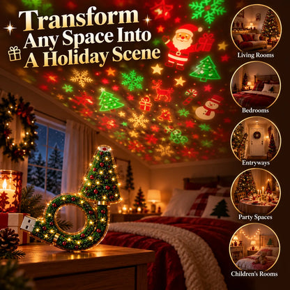 Christmas Ceiling Projection Light – 6 Magical Holiday Designs In One Lamp