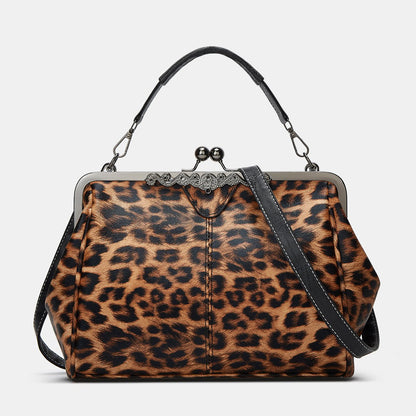 💼2026 New Kattee Elegant Waterproof Women's Leather Kiss-Lock Tote Handbag