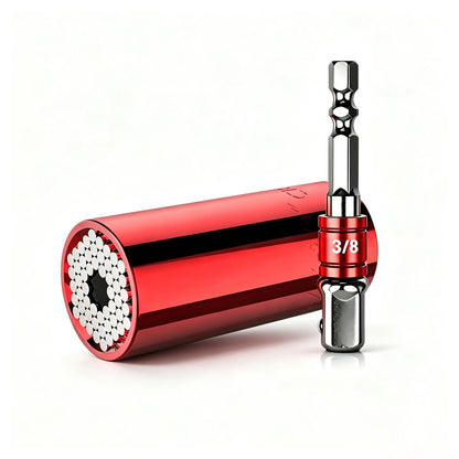 🎁Universal Grip Socket Tool With Power Drill Adapter – 7–19mm