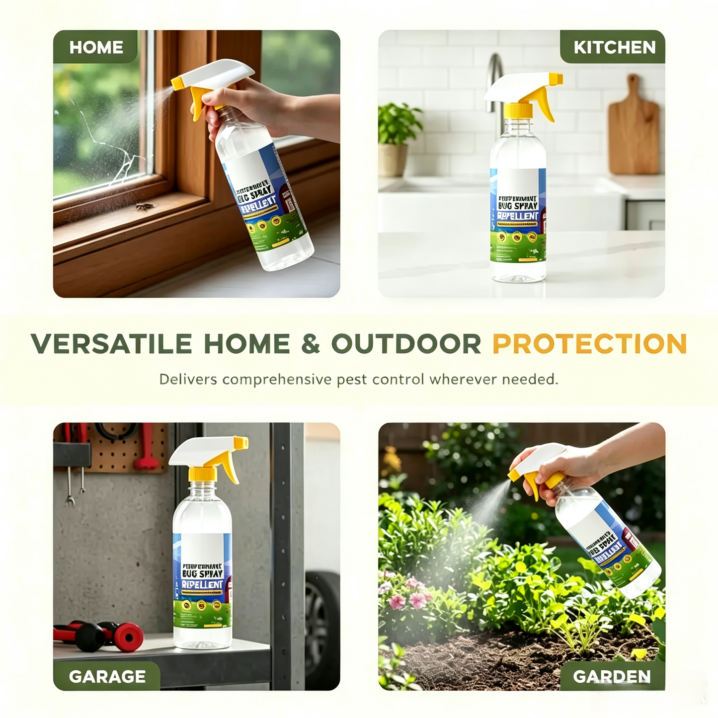 🍃Peppermint Oil Bug Spray – Indoor & Outdoor Pest Control for Ants. Spiders & Roaches