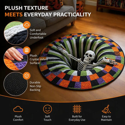3D Halloween Illusion Rug For Spooky Spaces