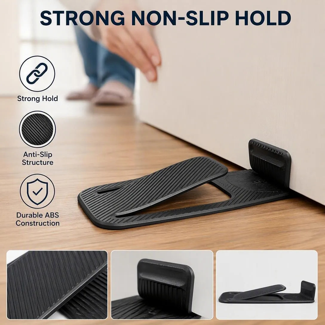 No-Drill Door Stopper For Secure Everyday Door Control