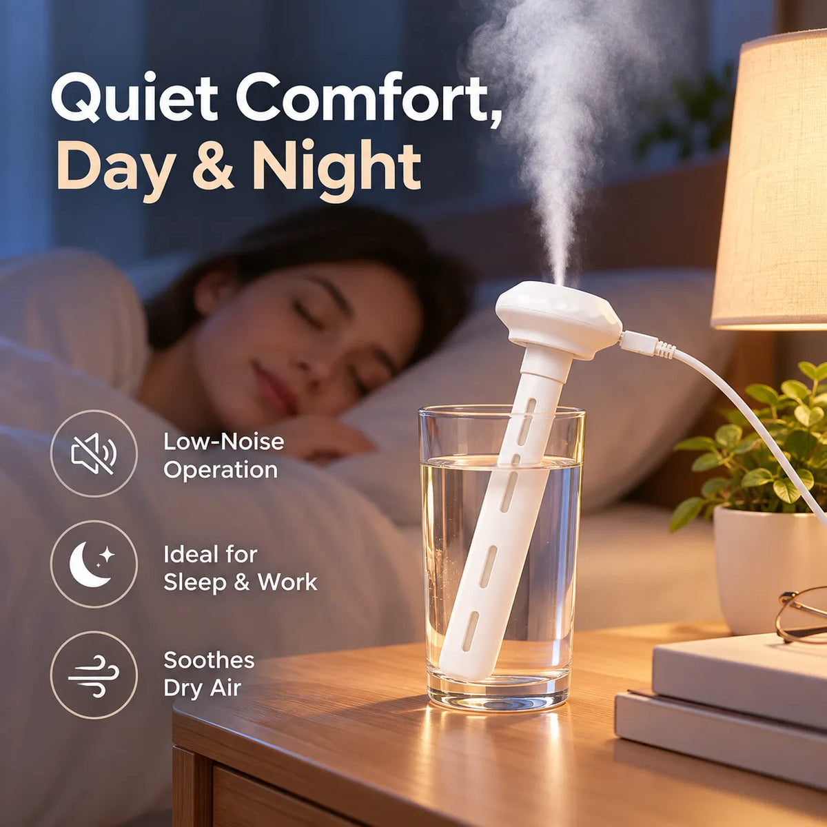 🎁Portable Mini USB Humidifier – Compact Cool Mist for Home & Travel