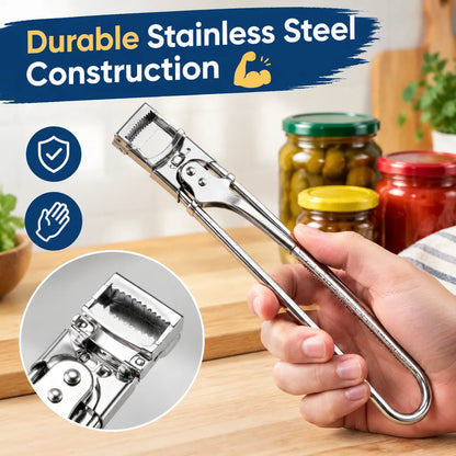 🎁Adjustable Stainless Steel Jar Opener – Easy-Grip Lid & Bottle Opener