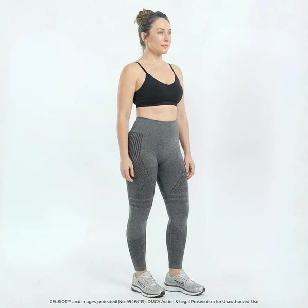 High-Waist Hüft-Lifting Yoga Leggings – Schnelltrocknende Stretch-Fitnesshose