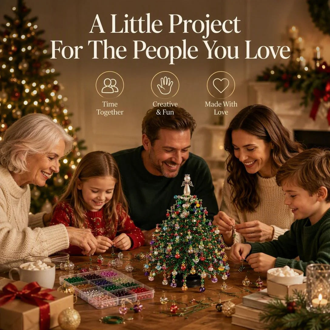 DIY Beaded Christmas Tree Craft Kit