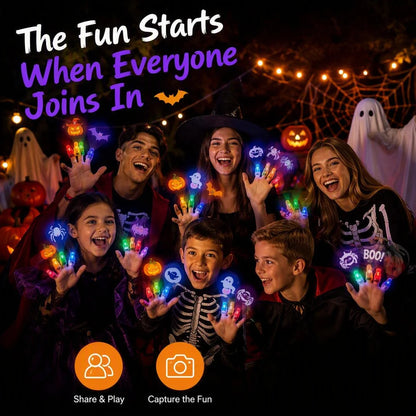 Halloween Glowing Finger Projection Party Lights