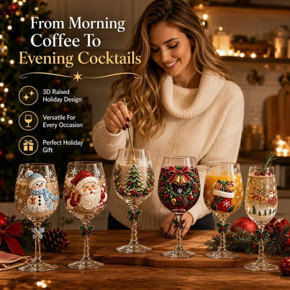3D Christmas Glass Collection Gift Set