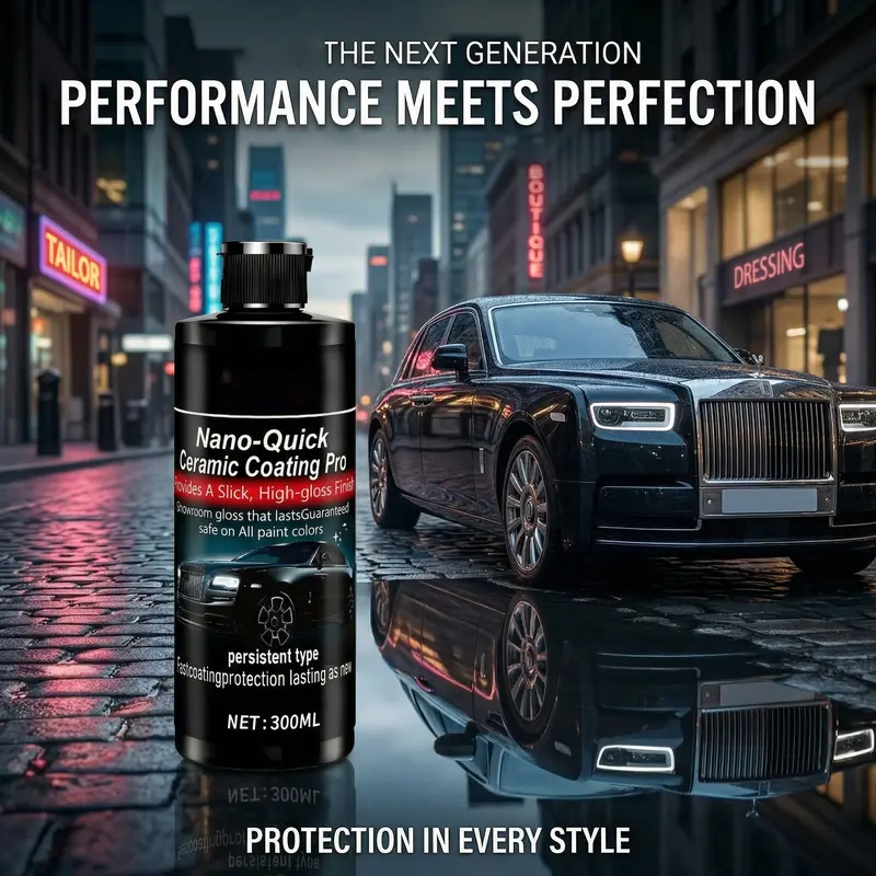 ❤️Nano Ceramic Car Coating Spray for High Gloss Shine and Paint Protection 300ml