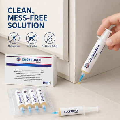 4-Pack Cockroach Gel Bait Syringes – Fast & Targeted Indoor Roach Control 🪳🏠