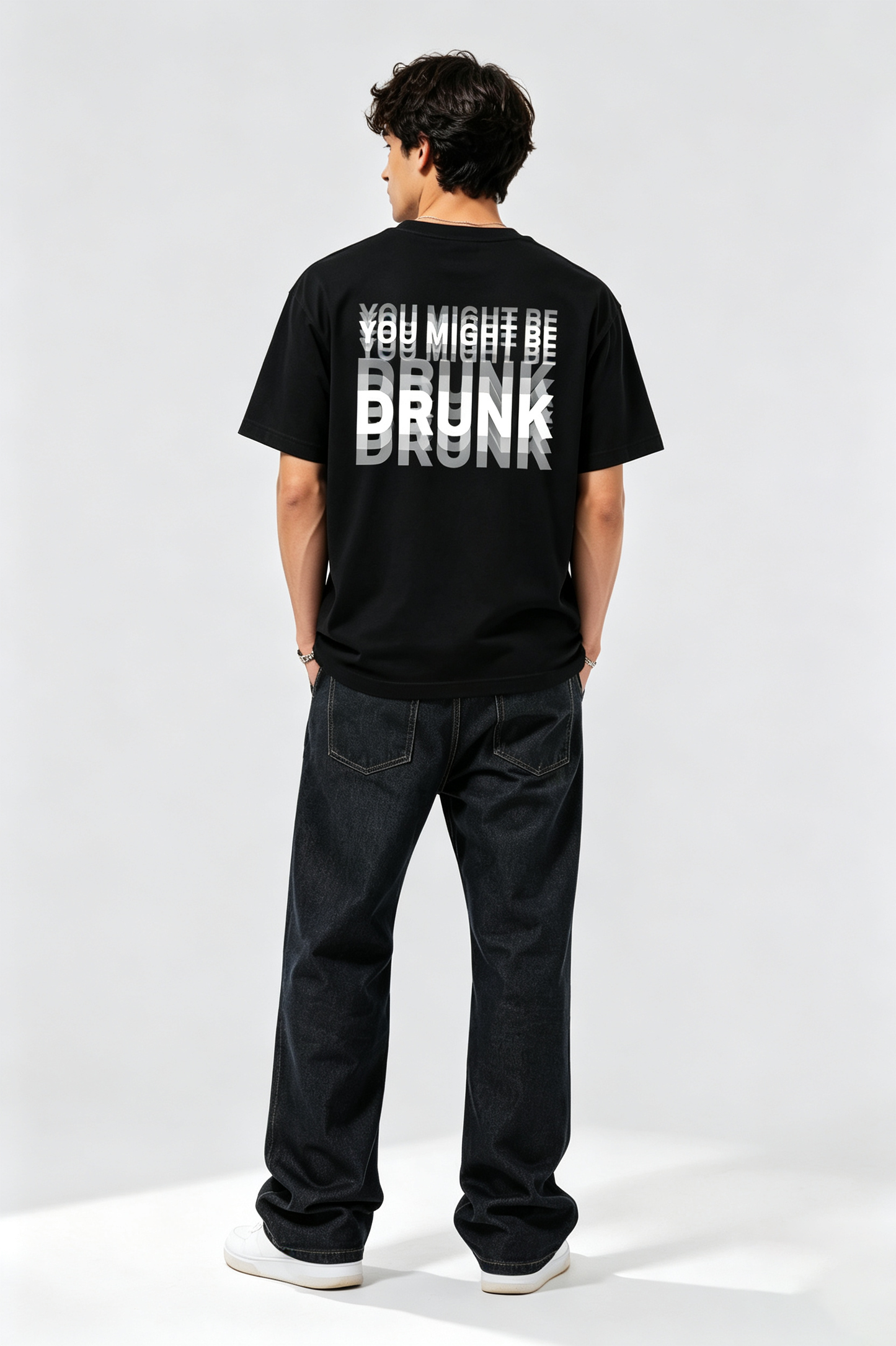 You Might Be Drunk Oversized Graphic Tee