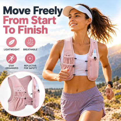 🎁Lightweight Adjustable Running Hydration Vest with Pockets