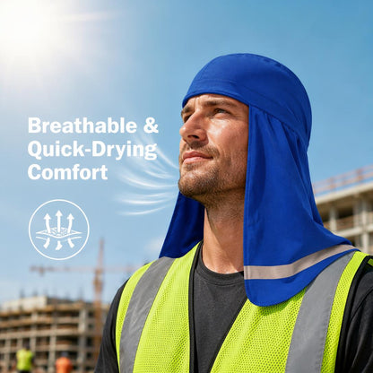 4-Pack Cooling Sun Protection Helmet Cap- 360° Head & Neck Coverage for Work & Outdoor Adventures