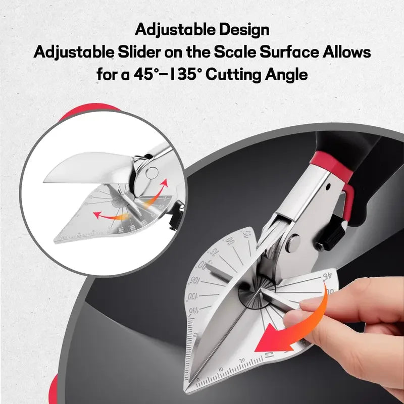 🎁45°–135° Adjustable Miter Shears for Trim & PVC