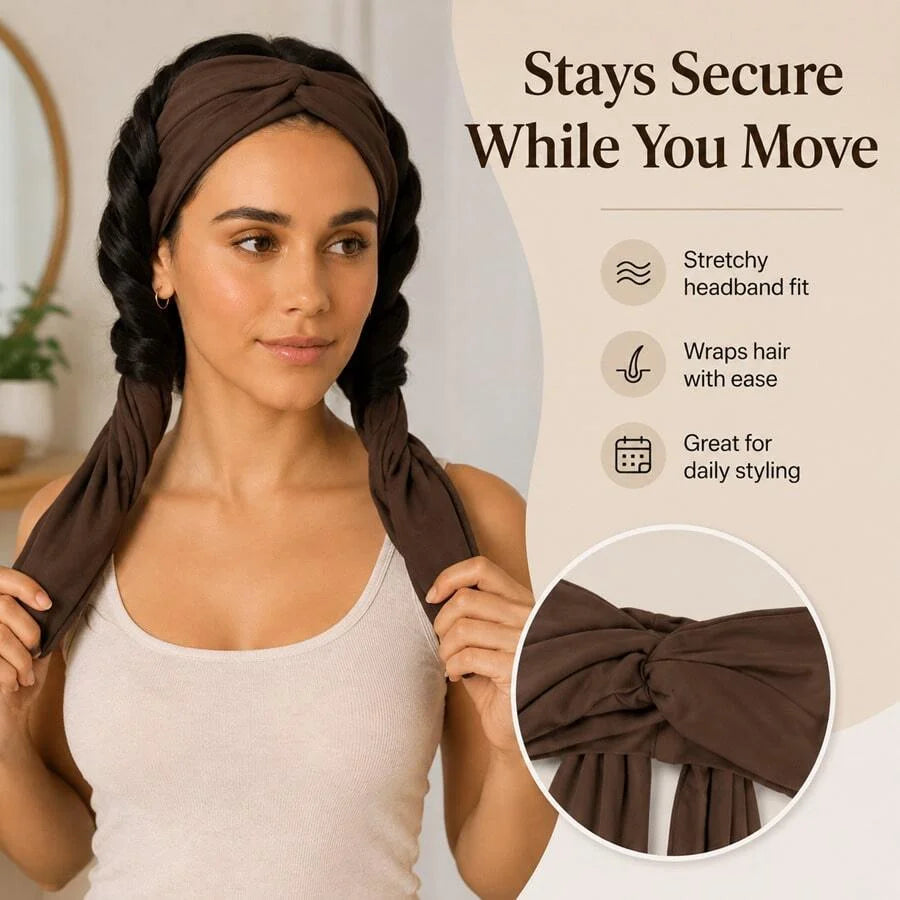 🎁Heatless Curling Headband for Soft Waves & Curls