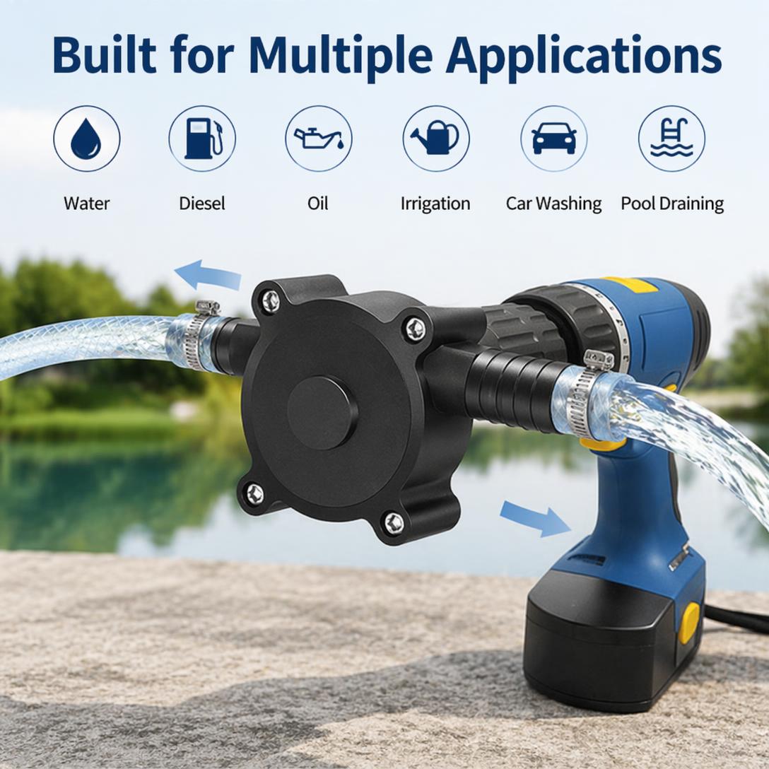 Portable Electric Drill Pump – Turn Any Power Drill into a High-Flow Water Transfer Pump