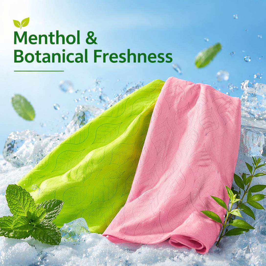 10PCS Menthol Cooling Towel – Extra-Large Reusable Cooling Wrap for Sports, Travel, Outdoor Adventures & Hot Weather
