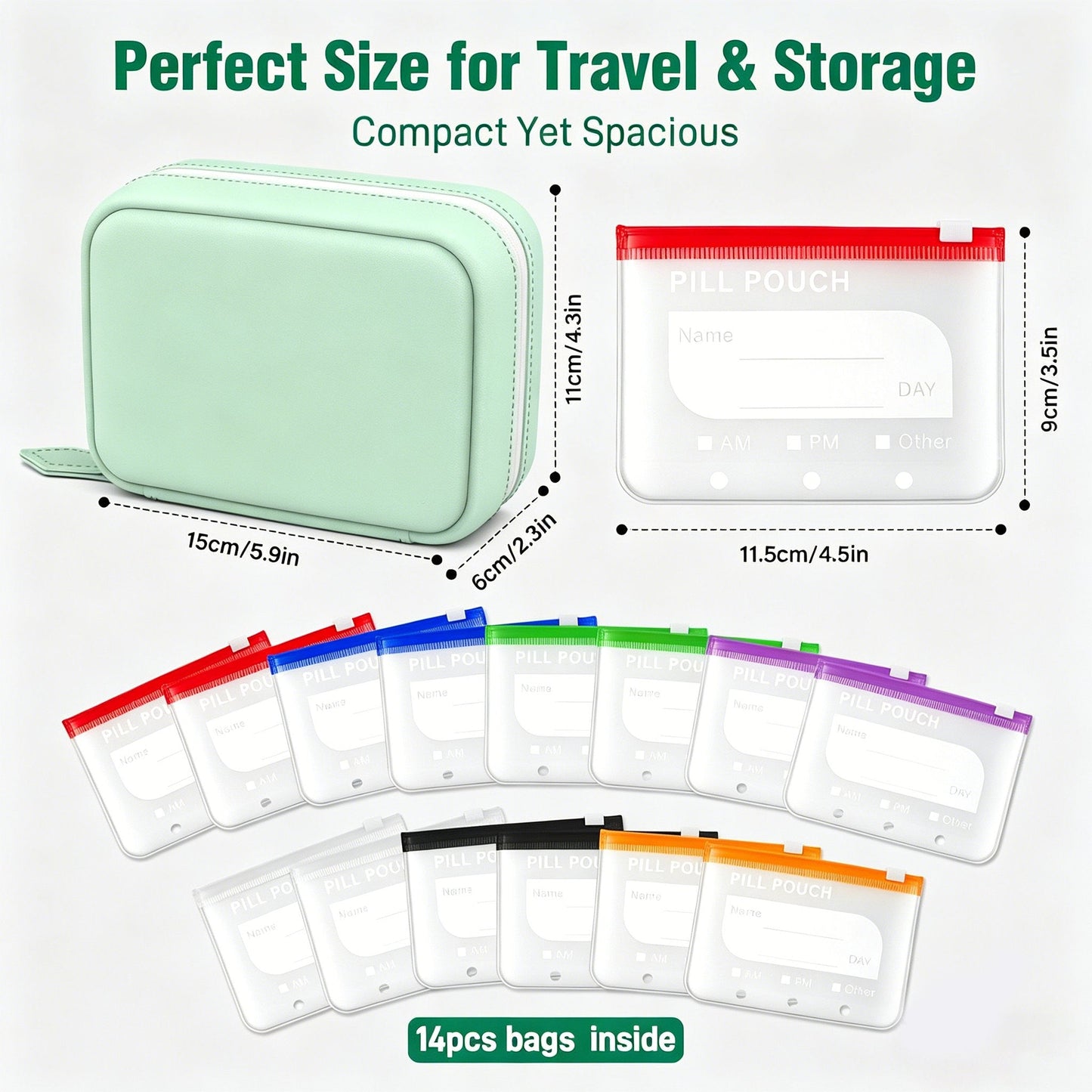 💊 A8 Waterproof Pill Pouch Set