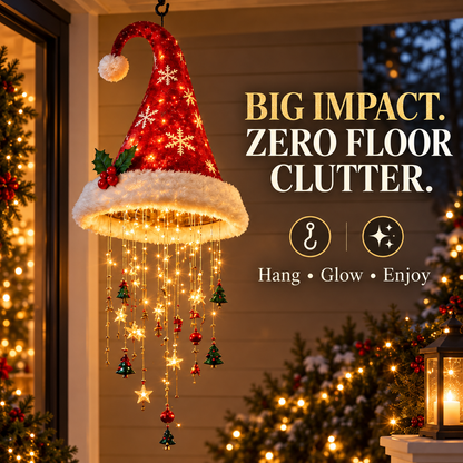 Lighted Christmas Hat Hanging Decoration