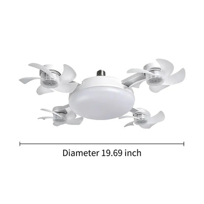 2026 2-in-1 Socket Ceiling Fan Light with Remote Control – Bright LED Lighting &amp; Instant Cooling in One 💡❄️