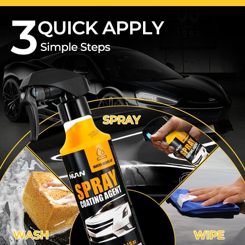 ✨🚗 Nano Car Coating Spray: Powerful Scratch Repair. Ultra Hydrophobic Protection & Incredible Deep Gloss – Easy Spray-On Application!