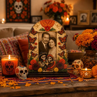 🎁Día de los Muertos Wooden Photo Frame Decor – A Meaningful Tribute To Those We Remember
