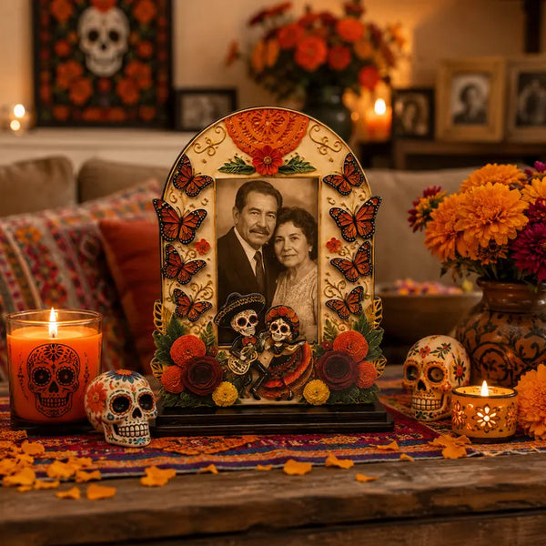 🎁Día de los Muertos Wooden Photo Frame Decor – A Meaningful Tribute To Those We Remember