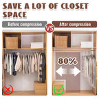 ⏳Hanging Vacuum Storage Bags for Closets - Save 75% Space Instantly