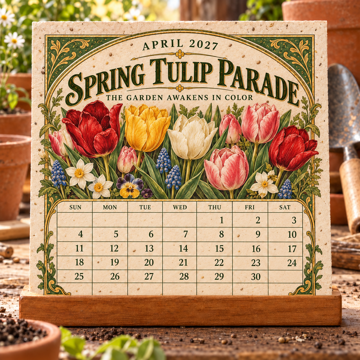 🎉🌻 2027 The Heirloom Garden Plantable Seed Calendar