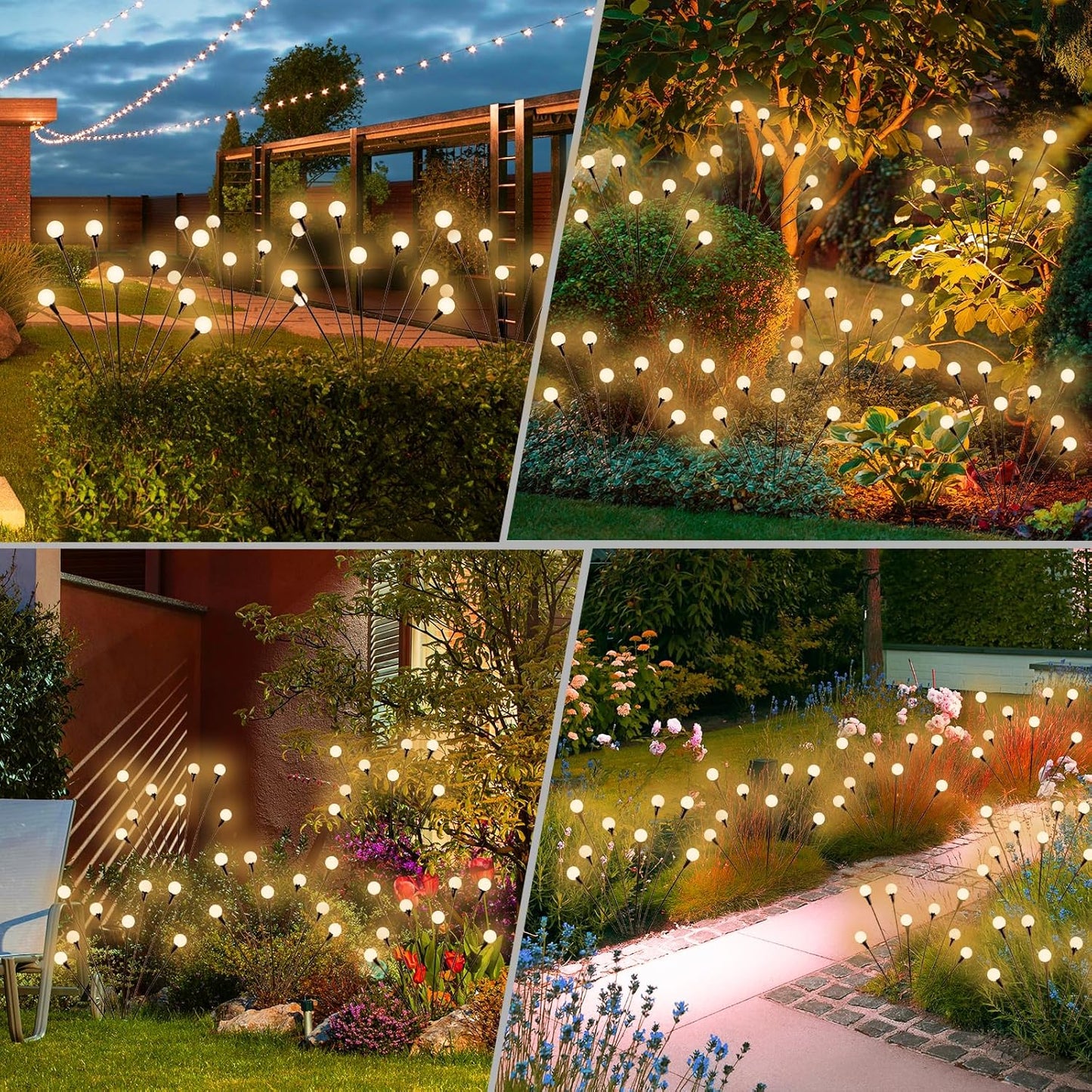 Solar Firefly Swaying Garden Lights – Waterproof Outdoor Landscape Decor