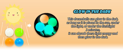 Glow in The Dark Sticky Balls that Stick to The Ceiling