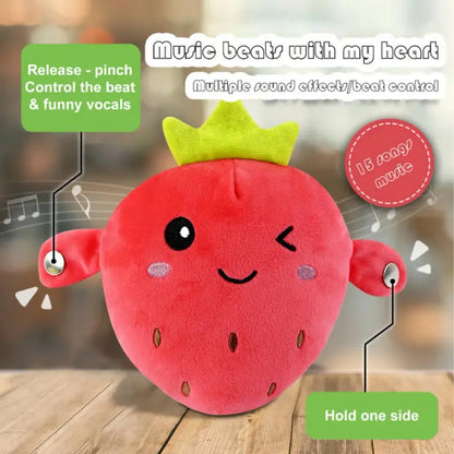 🍌 Interactive Rhythm Plush Toy Set 🎵 Banana • Strawberry • Carrot Music Plush Collection
