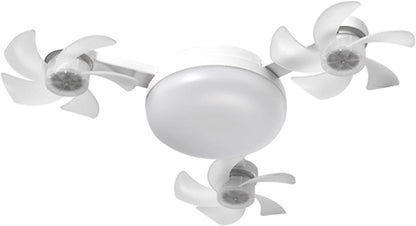 2-in-1 Drone Fan Light, Silent LED Ceiling Fan